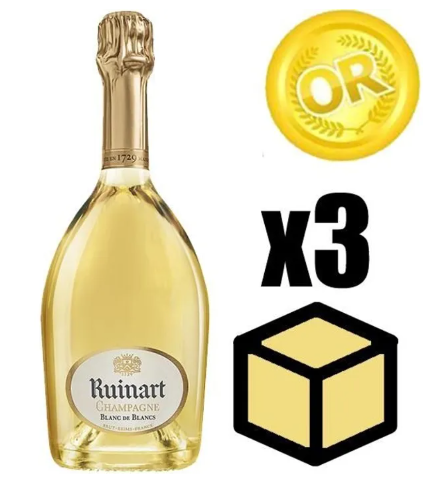 Champagner-Set – 3× Blanc de Blancs – 75cl pro Flasche