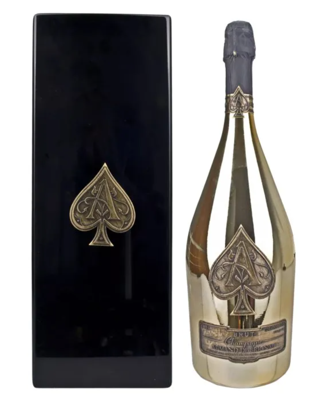 Champagner Armand de Brignac Brut Gold – 12,5% vol – 1,5L Magnum in Holzkiste